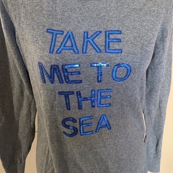 Old navy take me to the sea sequin sweater - Picture 2 of 6